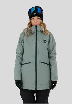 Rückansicht von FUNDANGO Pemberton ECO Allmountain Skijacke Damen fern heather