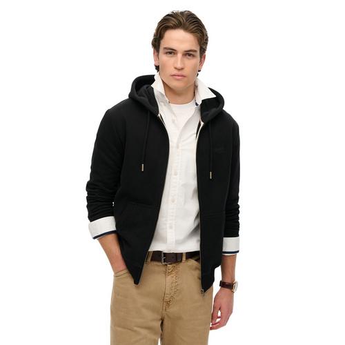 Rückansicht von Superdry Sweatjacke Sweatjacke Herren Schwarz