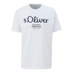 S.OLIVER T-Shirt T-Shirt Herren Weiß