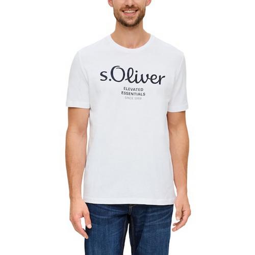 Rückansicht von S.OLIVER T-Shirt T-Shirt Herren Weiß