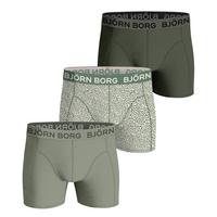 Bj&ouml;rn Borg Boxershort Unterhose Herren - Gr&uuml;n/Wei&szlig;
