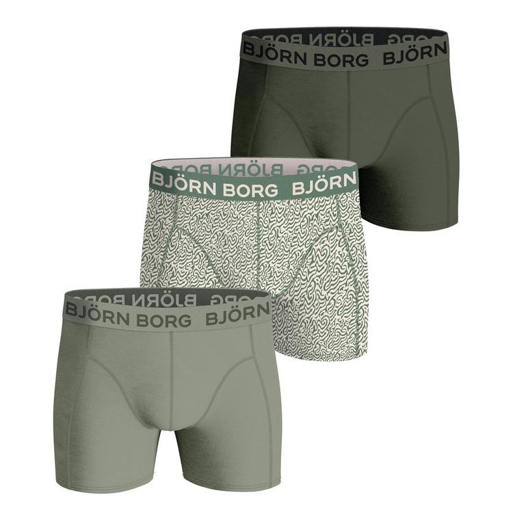 Bj&ouml;rn Borg Bj&ouml;rn Borg Boxershort Unterhose Herren - Gr&uuml;n/Wei&szlig; - 0 | SportScheck