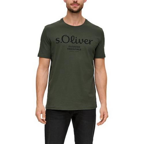 Rückansicht von S.OLIVER T-Shirt T-Shirt Herren Dunkelgrün