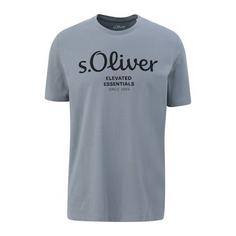 S.OLIVER T-Shirt T-Shirt Herren Hellgrau