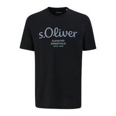 S.OLIVER T-Shirt T-Shirt Herren Schwarz