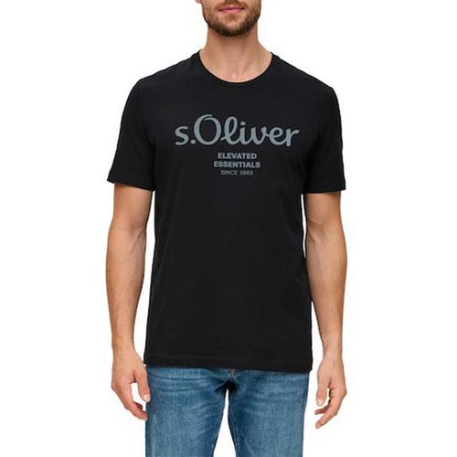 Rückansicht von S.OLIVER T-Shirt T-Shirt Herren Schwarz