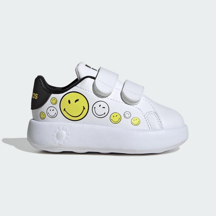 adidas adidas adidas Smiley Advantage Kids Schuh Sneaker Kinder - Cloud White / Bright Yellow / Core Black - 8 | SportScheck