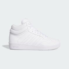 Rückansicht von adidas Hoops Mid 4.0 Kids Schuh Sneaker Kinder Core Black / Cloud White / Core Black