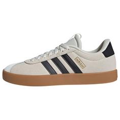 adidas VL Court 3.0 Schuh Sneaker Damen Off White / Grey Six / Gold Metallic