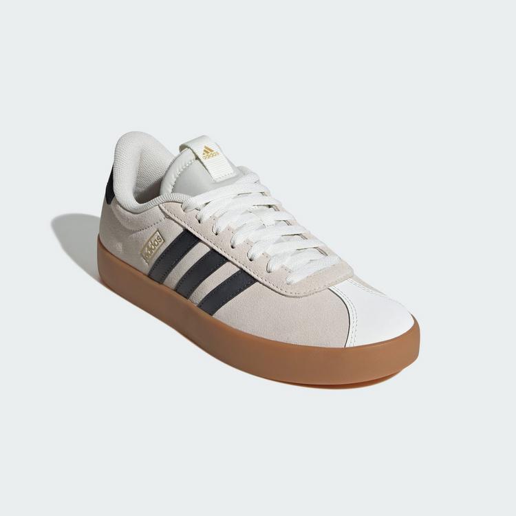 adidas adidas VL Court 3.0 Schuh Sneaker Damen - Off White / Grey Six / Gold Metallic - 3 | SportScheck