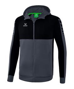 Erima SIX WINGS Kapuzenjacke Trainingsjacke Herren grauschwarz