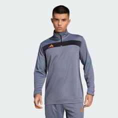 Rückansicht von adidas Tiro 25 Essentials Trainingsoberteil Trainingsanzug Herren Team Onix / Super Orange