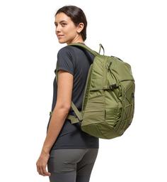 Rückansicht von Haglöfs Vide 25 Trekkingrucksack Olive Green