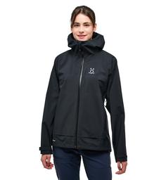 Rückansicht von Haglöfs Front Proof Jacket Hardshelljacke Damen True Black