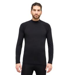 Rückansicht von Haglöfs Latnja Wool Crew Neck Langarmshirt Herren True Black