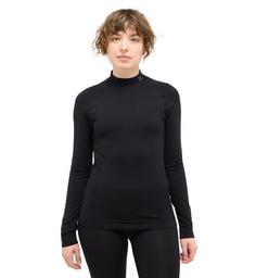 Rückansicht von Haglöfs Latnja Wool Crew Neck Langarmshirt Damen True Black