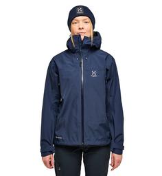 Rückansicht von Haglöfs GORE-TEX ROC Flash GTX Jacket Hardshelljacke Damen Tarn Blue