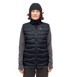 Rückansicht von Haglöfs ROC Flash Down Vest Outdoorweste Damen True Black