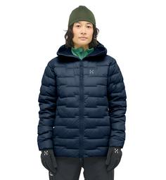 Rückansicht von Haglöfs ROC Flash Down Hood Outdoorjacke Damen Tarn Blue