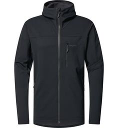 Haglöfs Rosson Mid Hood Fleecejacke Herren True Black