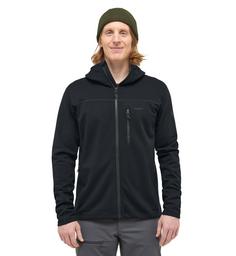 Rückansicht von Haglöfs Rosson Mid Hood Fleecejacke Herren True Black