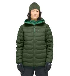 Rückansicht von Haglöfs ROC Flash Down Hood Outdoorjacke Damen Seaweed Green