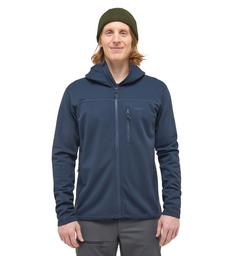 Rückansicht von Haglöfs Rosson Mid Hood Fleecejacke Herren Tarn Blue