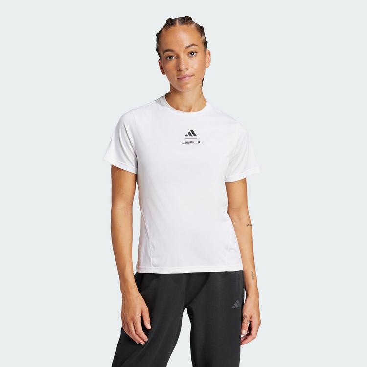 adidas adidas Les Mills Grafik T-Shirt Funktionsshirt Damen - White - 0 | SportScheck