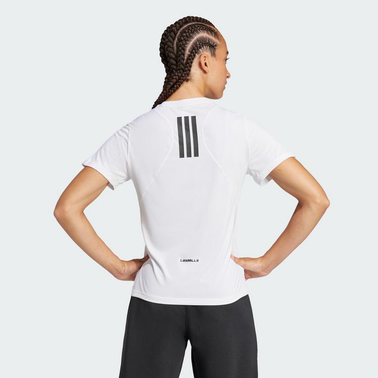 adidas adidas Les Mills Grafik T-Shirt Funktionsshirt Damen - White - 1 | SportScheck