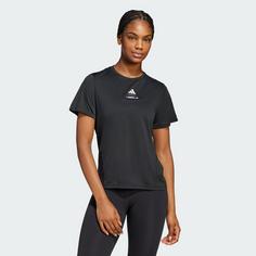 Rückansicht von adidas Les Mills Graphic T-Shirt Funktionsshirt Damen Black