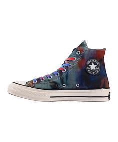 Rückansicht von CONVERSE Chuck Taylor 70 Tie Die Plaid Sneaker Herren schwarz