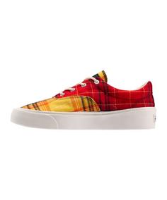 Rückansicht von CONVERSE X Twisted Plaid Skid Grip Sneaker Sneaker Herren grau