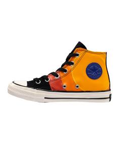 Rückansicht von CONVERSE X Space Jam Chuck 70 HI Kids Sneaker Kinder schwarzorange