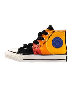 Rückansicht von CONVERSE X Space Jam Chuck 70 1V HI Kids Sneaker Kinder schwarzorange