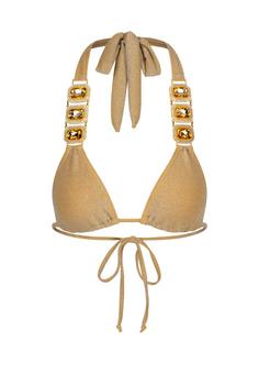 Moda Minx Lumiere Bikini Oberteil Damen Gold