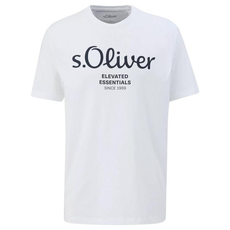 S.OLIVER S.OLIVER T-Shirt T-Shirt Herren - Wei&szlig;/T&uuml;rkis/T&uuml;rkis/Schwarz - 0 | SportScheck