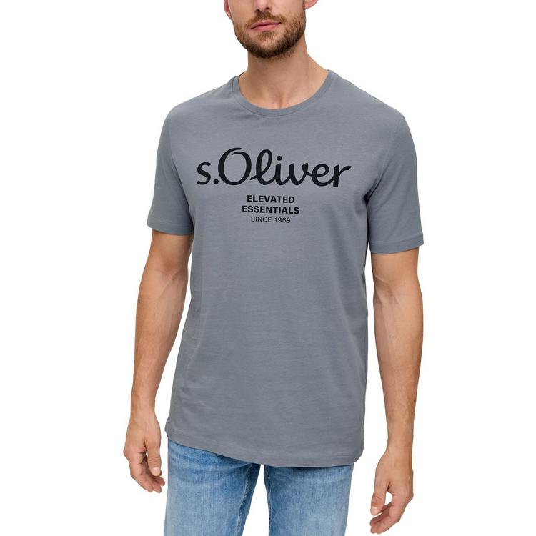 S.OLIVER S.OLIVER T-Shirt T-Shirt Herren - Hellgr&uuml;n/Wei&szlig;/Hellgrau/Schwarz - 6 | SportScheck
