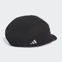 Rückansicht von adidas The Cycling Fahrradkappe Cap Black / Reflective Silver / White