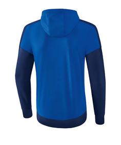 Rückansicht von Erima Squad Kapuzen-Trainingsjacke Trainingsjacke blau