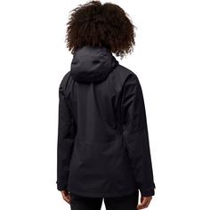 Rückansicht von Jack Wolfskin GLAABACH 3IN1 JKT W Doppeljacke Damen black