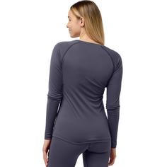 Rückansicht von Jack Wolfskin INFINITE LIGHT LS W Funktionsshirt Damen graphite