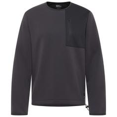 Jack Wolfskin WANDEREST PULLOVER M Sweatshirt Herren granite black