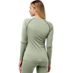 Rückansicht von Jack Wolfskin INFINITE LIGHT LS W Funktionsshirt Damen mint leaf