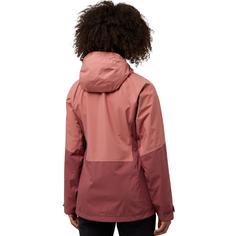 Rückansicht von Jack Wolfskin GLAABACH 3IN1 JKT W Doppeljacke Damen red ochre