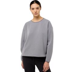 Rückansicht von Jack Wolfskin WANDEREST PULLOVER W Sweatshirt Damen dark taupe