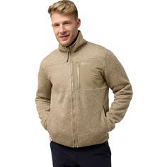 Rückansicht von Jack Wolfskin KAMINFEUER JKT M Fleecejacke Herren anis