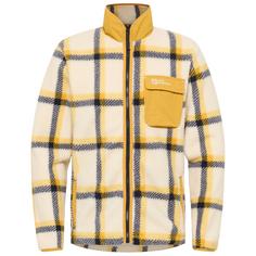 Jack Wolfskin FELSLICHT CHECK JKT M Fleecejacke Herren panna cotta