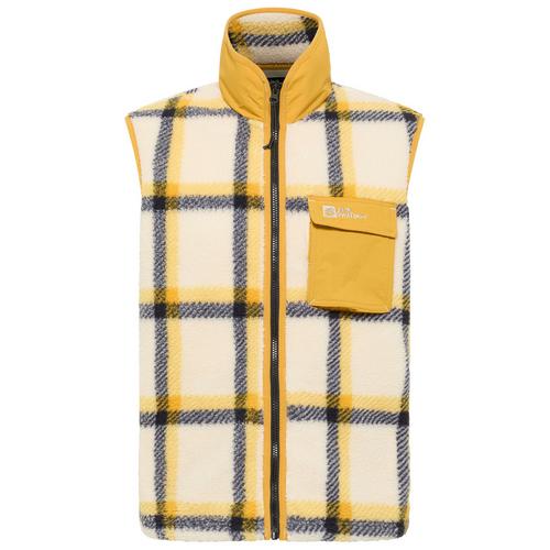 Jack Wolfskin FELSLICHT CHECK VEST M Fleeceweste Herren