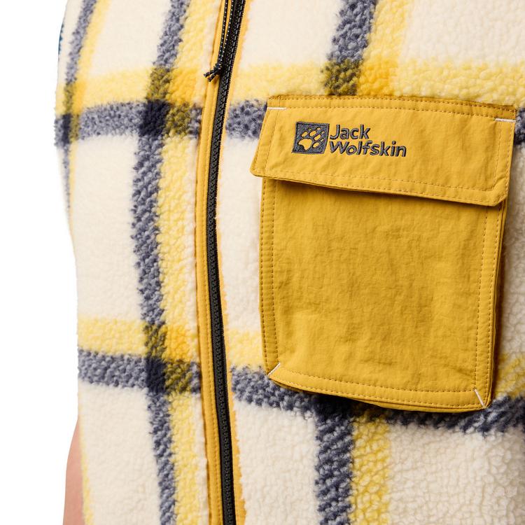 Jack Wolfskin Jack Wolfskin FELSLICHT CHECK VEST M Fleeceweste Herren - panna cotta - 2 | SportScheck