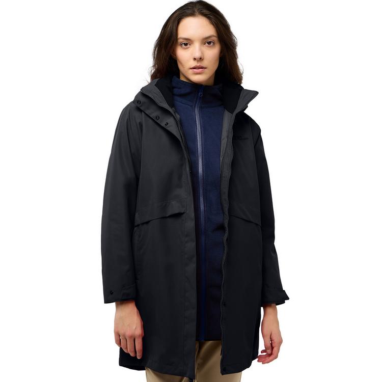 Jack Wolfskin Jack Wolfskin BAYLIGHT 3IN1 COAT W Funktionsmantel Damen - black - 9 | SportScheck